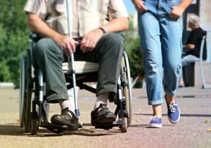 Picture of a disabled person in a wheelchair