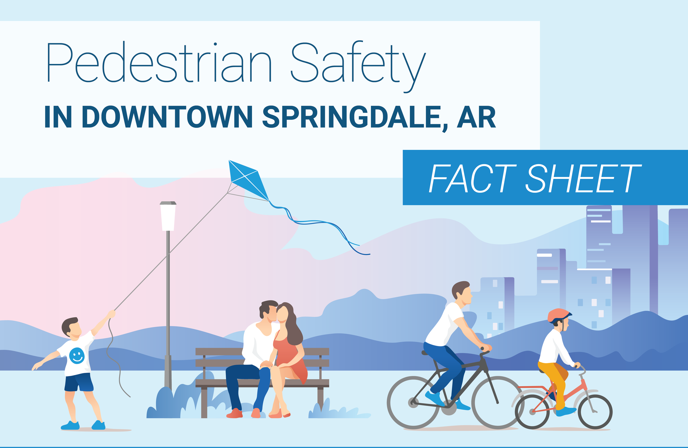 Pedestrian Safety in Downtown Springdale, AR Fact Sheet Infographic Thumbnail