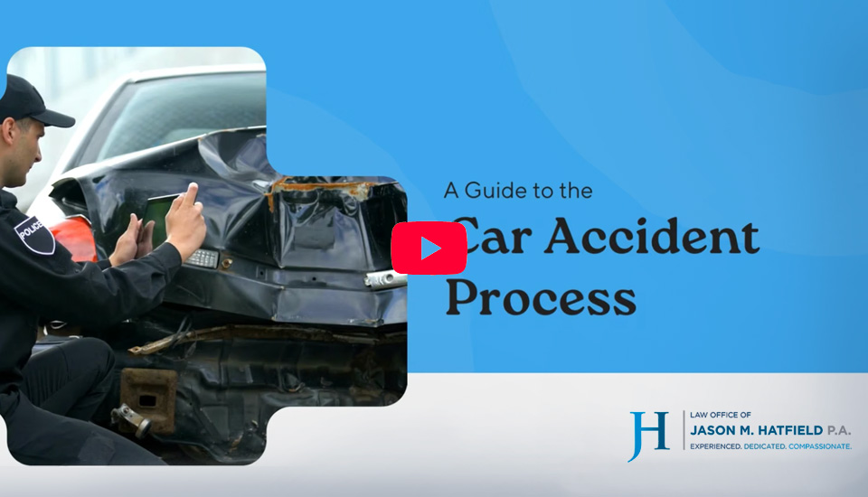 Arkansas Car Accident Lawyers Car accident process video screen