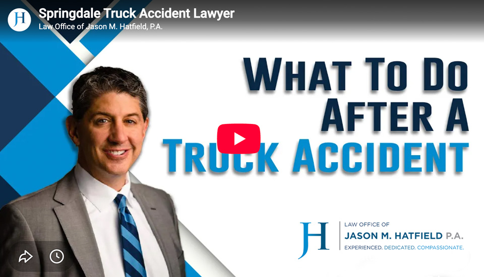 Truck accident process video screen thumbnail